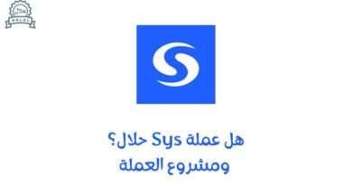 هل عملة SYS حلال؟